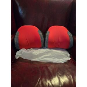 Car Headrest Neck Rest Cushion Pillow Rhinestone Bling Red Set